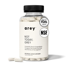 Arey Not Today capsules close-up, flavorless daily doses for healthier hair