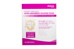 Areza Medical waterproof exterior barrier protects the wound area from moisture exposure.