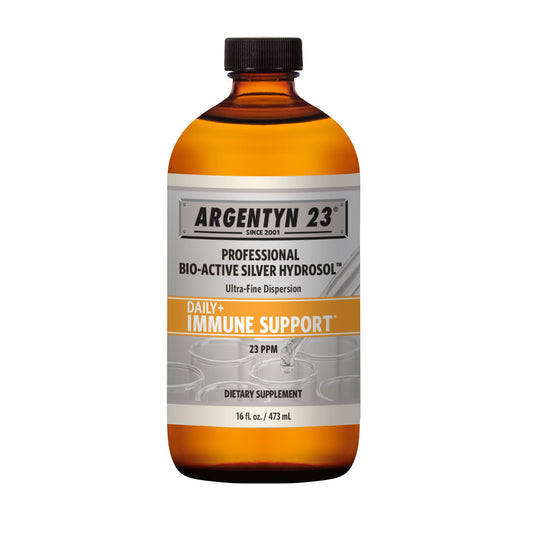 Argentyn 23 bottle front view with twist top, ideal for daily wellness routines.