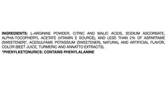 Arginaid Arginine powder orange dissolving in water demonstrates quick use
