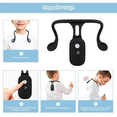 ariarly back-support posture corrector shown beneath clothing for discreet use.
