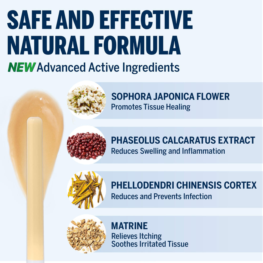 Ariella hemorrhoid gel pre-filled applicator highlighted for precise, clean internal relief.