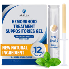 Ariella hemorrhoid gel with rounded applicator for quick internal relief