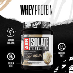 Prepared ARN Isolate Whey Pumpkin Spice shake in a glass after a workout.