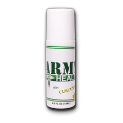 ARMY HEALTH Roll On turmeric-amber bottle for natural pain relief on the go.