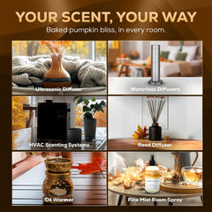 AROMA COUNTRY Pumpkin Spice packaging showing USA-made diffuser oil.