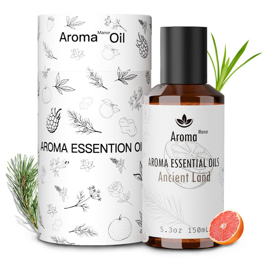 Aroma Manor Ancient Land bottle cap releasing grapefruit zest for a fresh ambiance