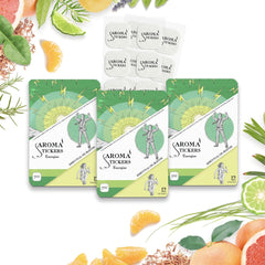 AROMA STICKERS Energize pack of 3 stickers ready to refresh your space.