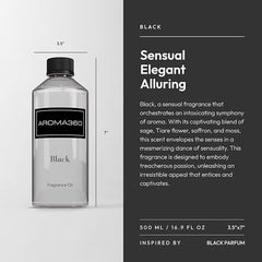 Aroma360 Black Diffuser Oil Blend cap resting on bottle for easy daily use