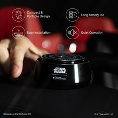 Aroma360 Dark-Side Edition Car Diffuser delivers bold scent in daily drives.