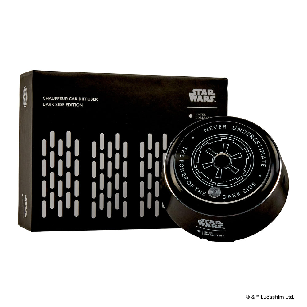 Aroma360 Hotel Collection Star Wars Empire Diffuser adds refined ambiance to your car cabin.