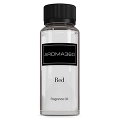 Aroma360 Red Diffuser Oil Bottle for premium home fragrance.