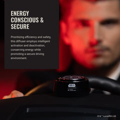 Aroma360 Star Wars Ambient Aroma Diffuser creates immersive driving atmosphere.