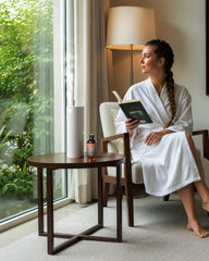 Aromadd diffuser oil creates hotel-inspired ambience at home.