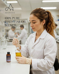 Aromadd Lavender diffuser oil packaging highlights the 100 mL bottle.