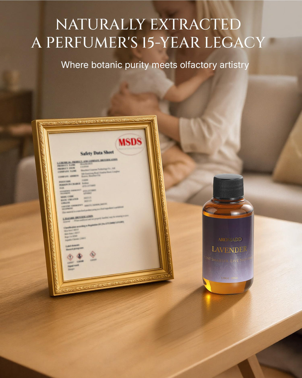 Aromadd Lavender diffuser oil scent fills a room evenly.