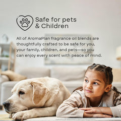 AROMAPLAN bottle label emphasizes premium fragrance life in a bigger bottle