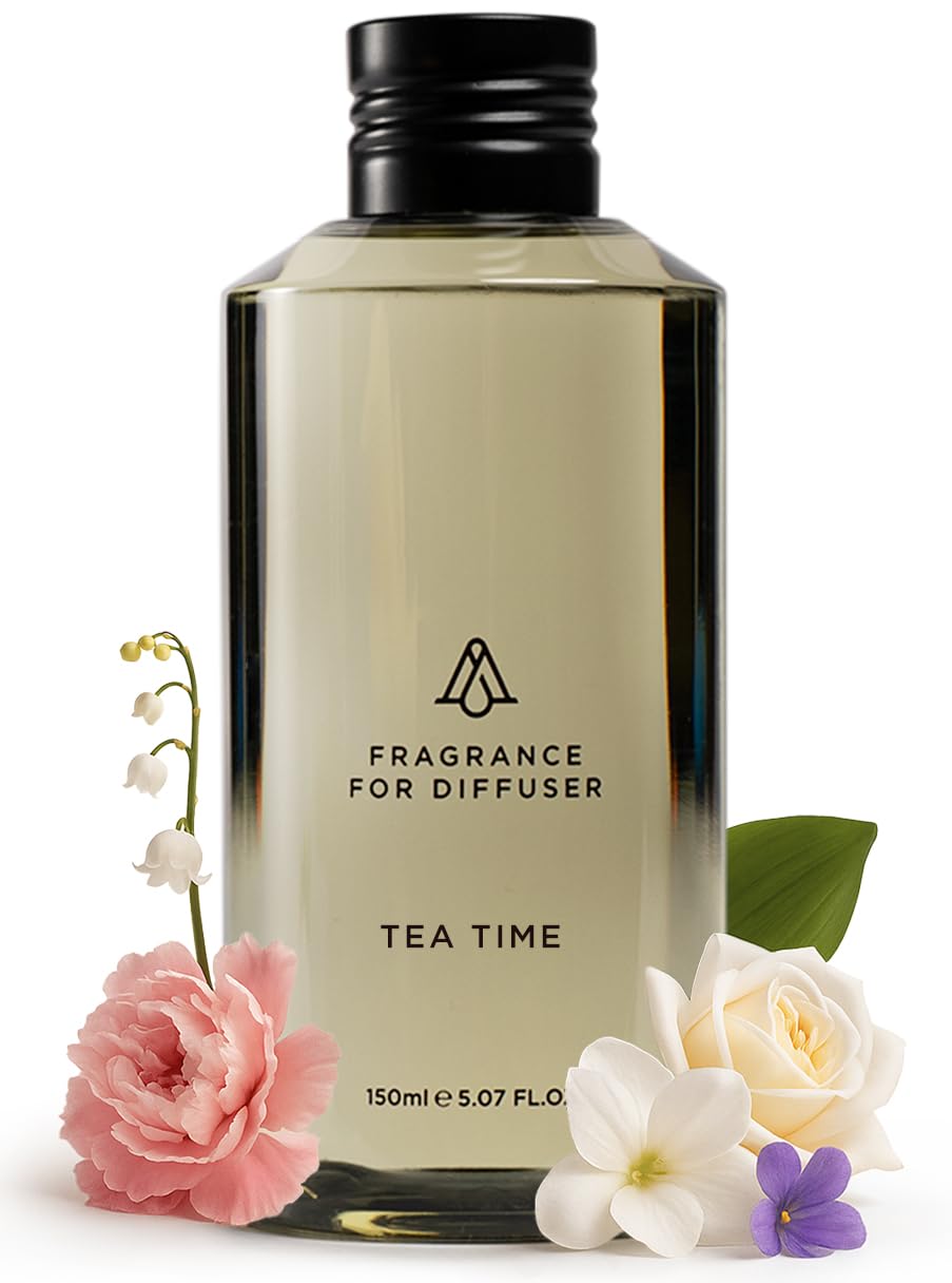 AROMAPLAN Tea Time bottle pour shows long-lasting fragrance in space