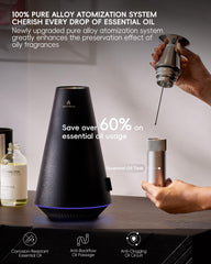 AROMASOUL rechargeable-diffuser-long-battery powers multi-day fragrance without frequent charging.