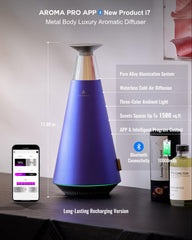 AROMASOUL waterless diffuser delivering pure aroma with no residue for easy maintenance.
