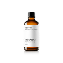 Aromatech The Hotel bottle front for luxury fragrance in refined spaces.