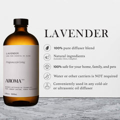 AromaTech Lavender diffuser mist—steady fragrance for tranquil spaces.