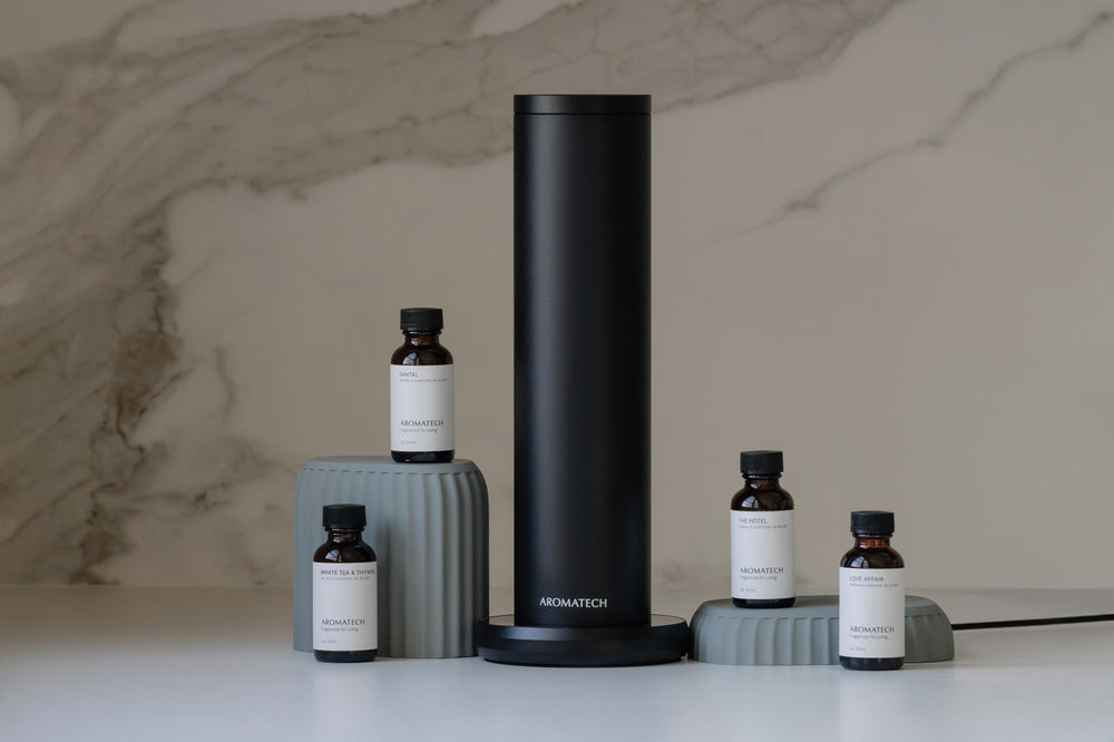 AromaTech Leather & Tobacco packaging, ideal gift for fragrance lovers