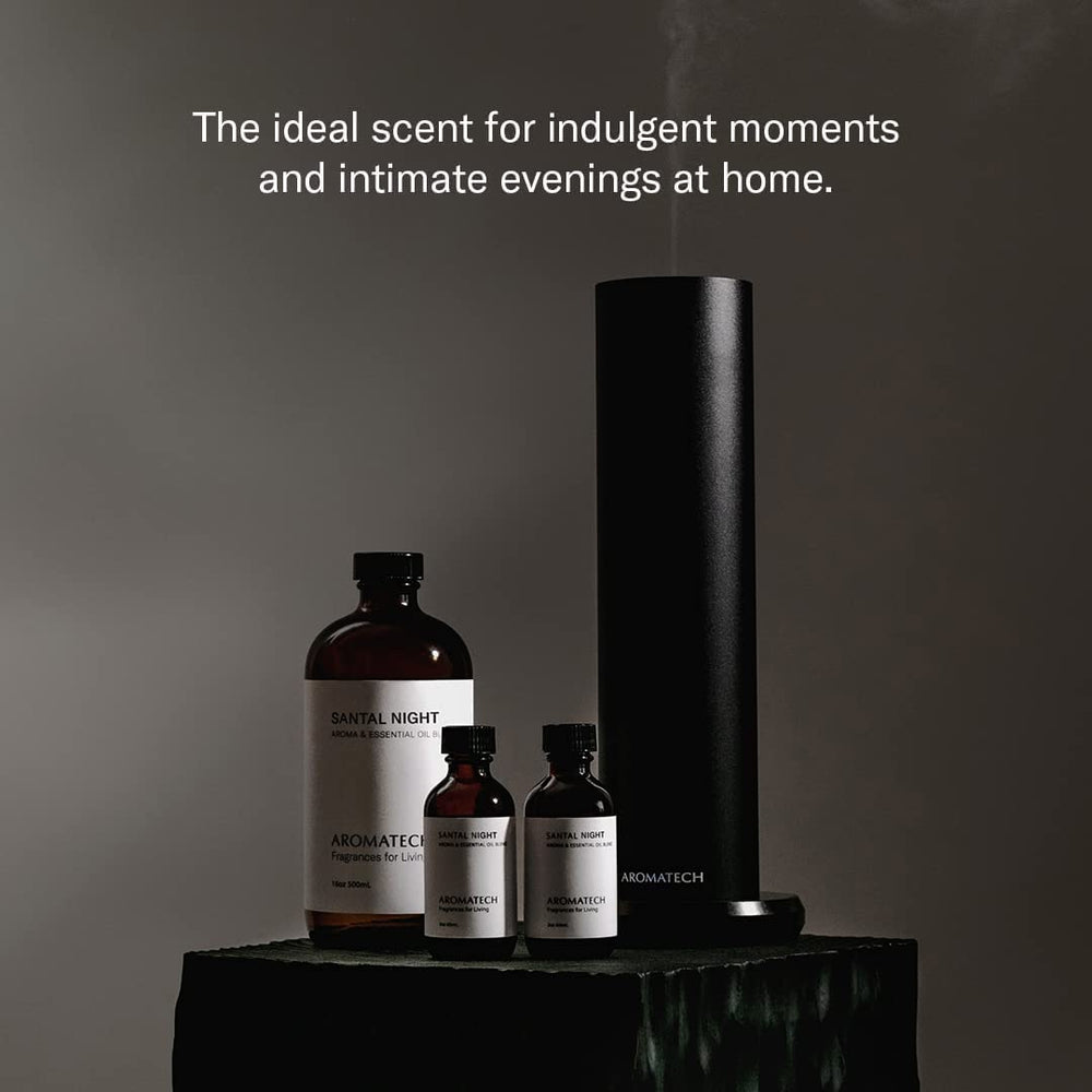 AromaTech Santal Night packaging box indicating premium, IFRA-certified oil