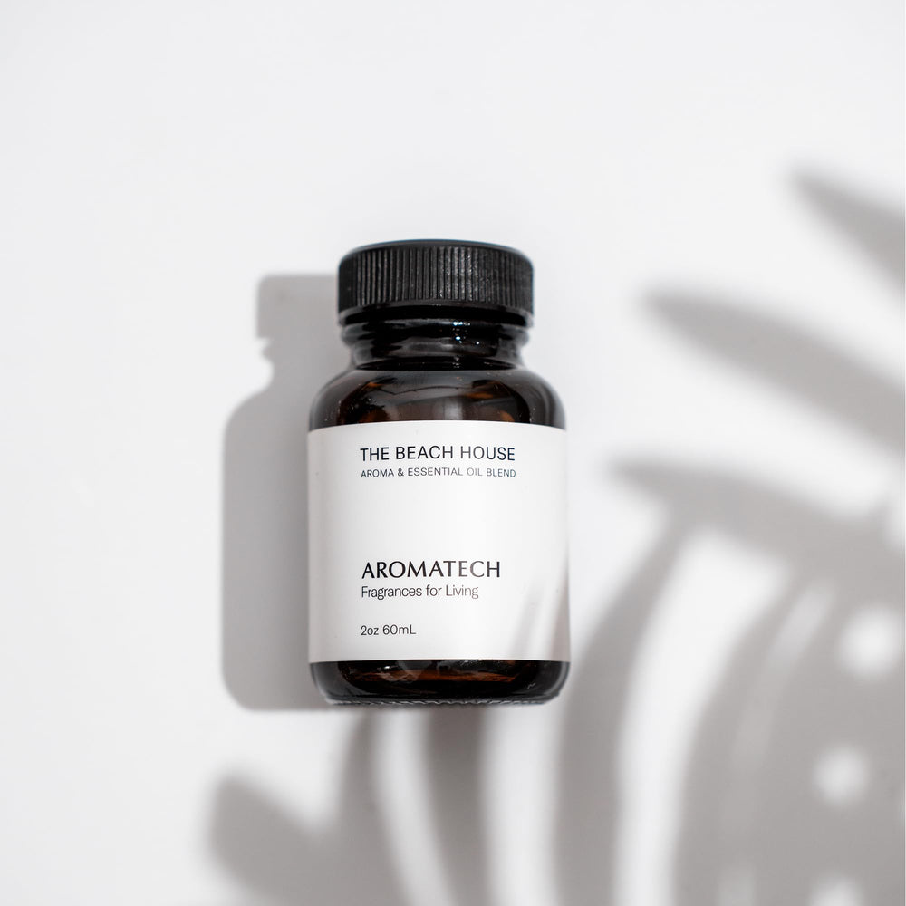 Aromatech Beach House diffuser setup releasing transportive coastal fragrance