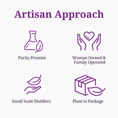 Aromatics International chamomile oil label close-up showcases purity and small-batch craftsmanship.