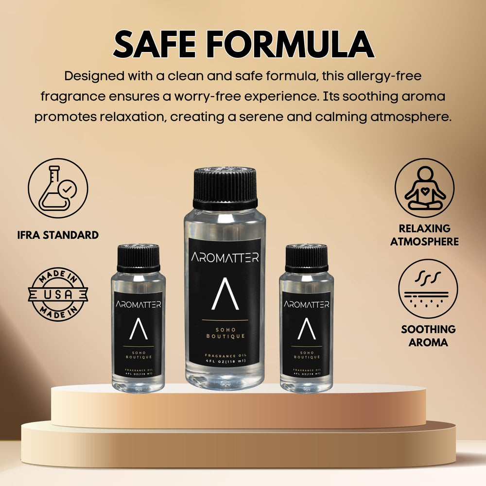 Aromatter safe-environment badge communicates kid and pet friendly formulation.