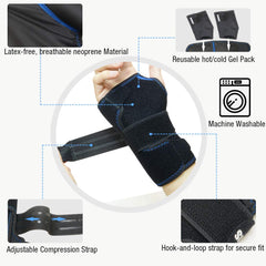 ARRIS cold therapy and compression support contours the wrist for targeted relief