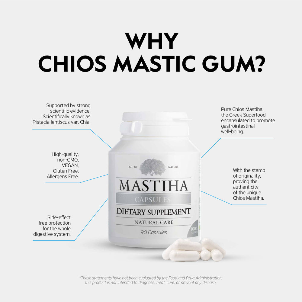 ART OF NATURE MASTIHA per capsule 350 mg supports daily digestive routine