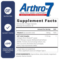 Visual of turmeric and bromelain components for Arthro-7 ingredients.