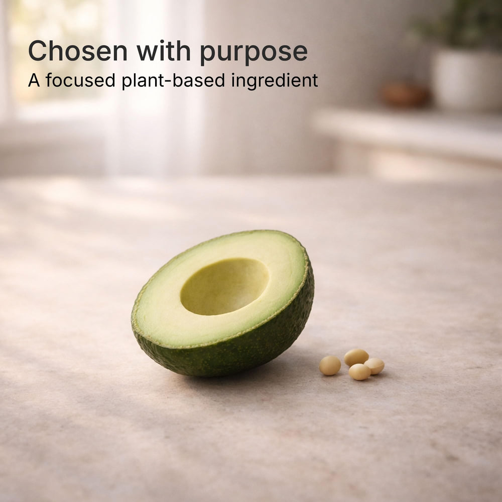 Arthrocen tablets close-up shows plant-based ASU formula for mobility support.
