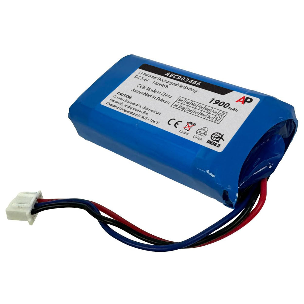 Artisan Power PractiVet battery label detail highlights specs and quality