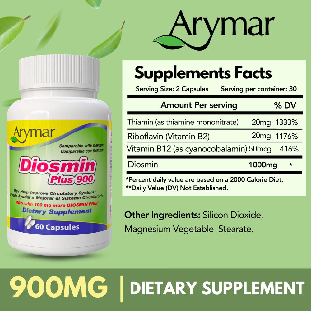 Arymar Diosmin Plus 900 daily use scene shows easy routine for circulatory support.