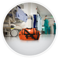 ASA TECHMED First Aid Responder bag orange zipper flap access for fast gear reach