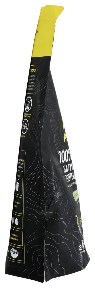 Ascent whey mint chocolate chip close-up ingredients highlight natural protein quality