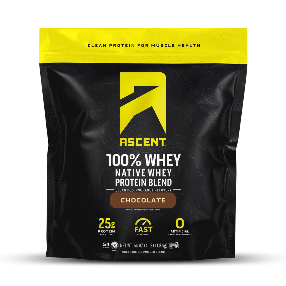Ascent 100% Whey powder in bulk bag for convenient storage.