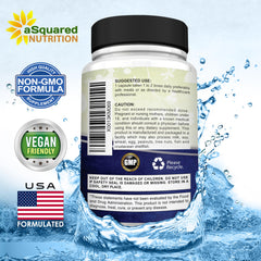 Back label of aSquared Nutrition magnesium shows citrate and oxide blend.