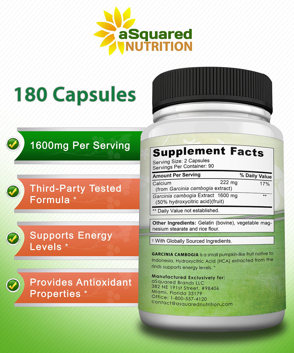 aSquared Nutrition calcium antioxidants note on label supporting bones and nerves.
