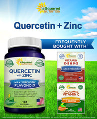Zinc capsules detail 30mg per serving in two-capsule dose