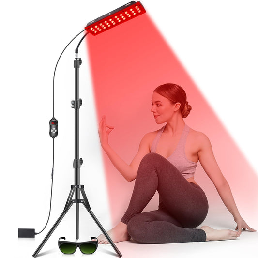 Astarexin red light therapy lamp with stand for full-body sessions
