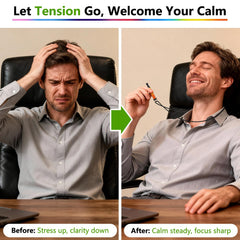 ASTOFLI necklace with flavorful aroma filters delivers calming aromas for mindful breathing.