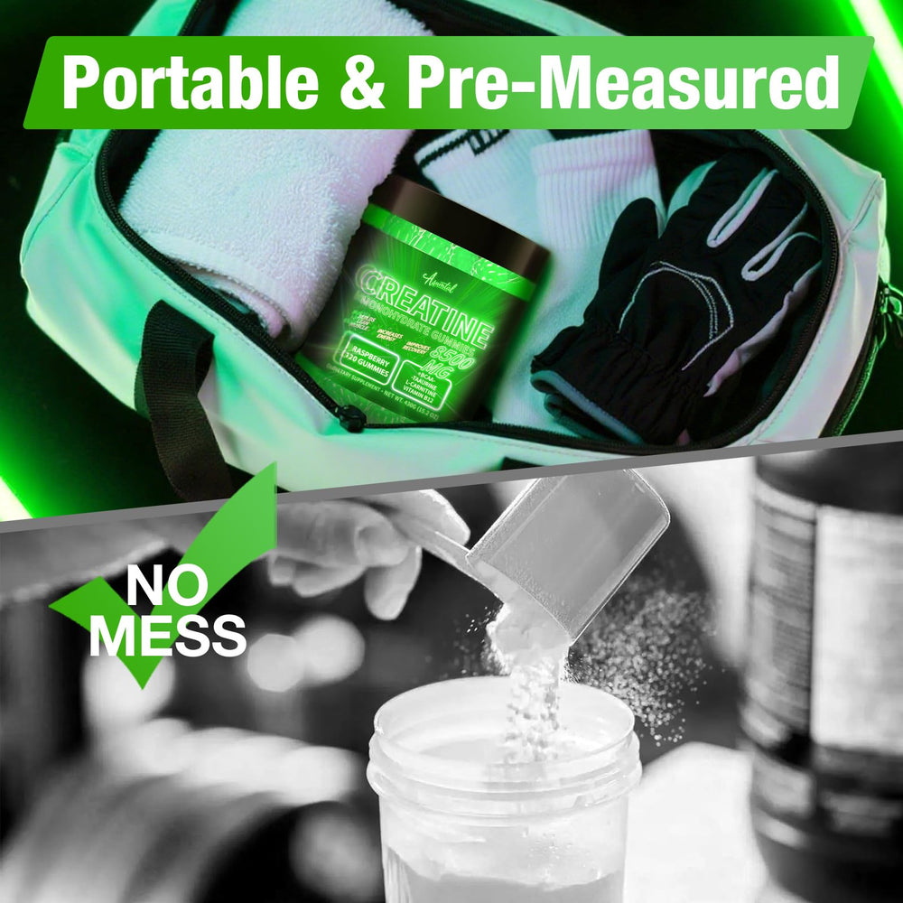 Asumtal Creatine Monohydrate Gummies 8500 mg packaging detail for dose clarity.