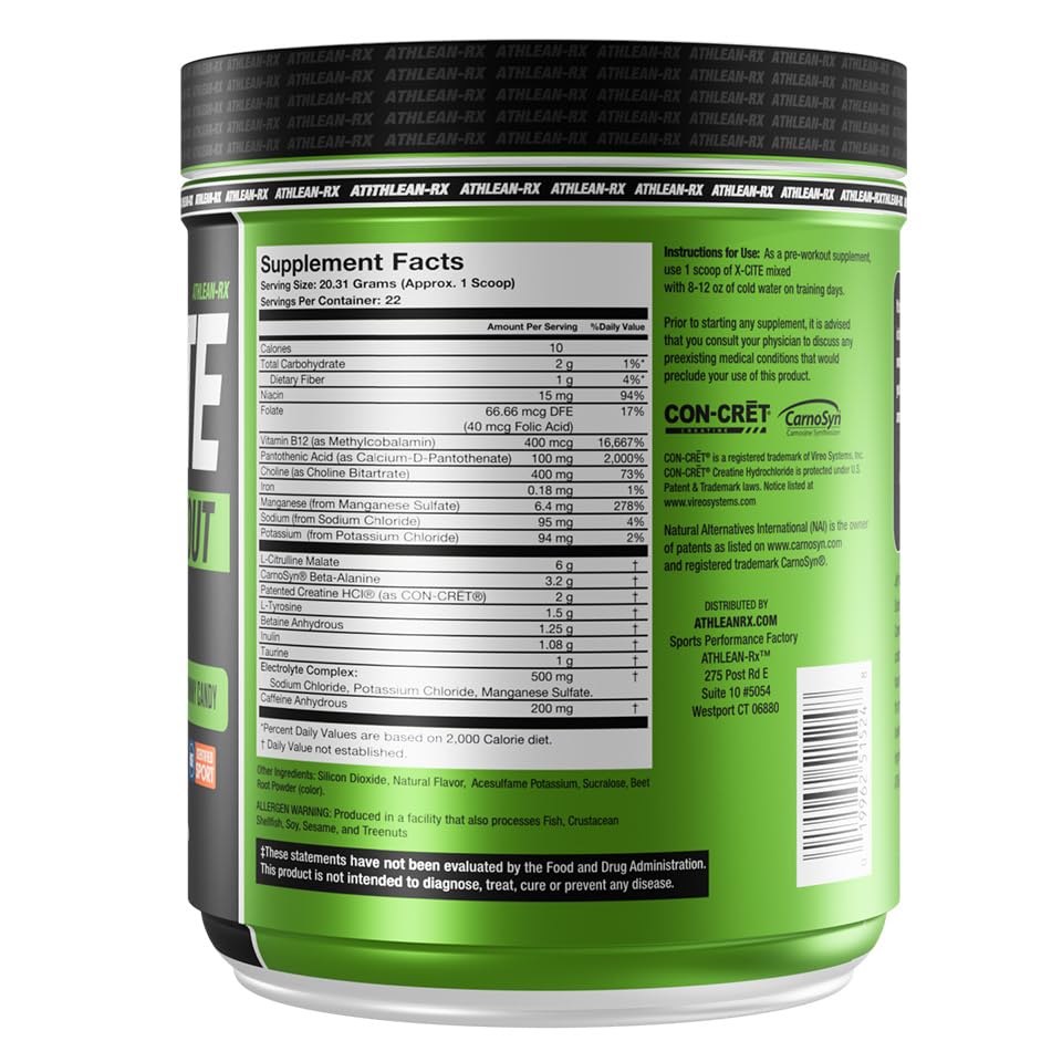 AthLEAN-RX X-CITE powder scoop showing easy mixing.