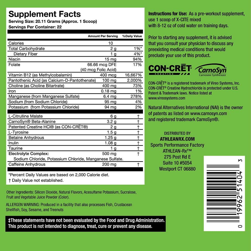 ATHLEAN-RX X-CITE shaker with pre-workout mix ready for training