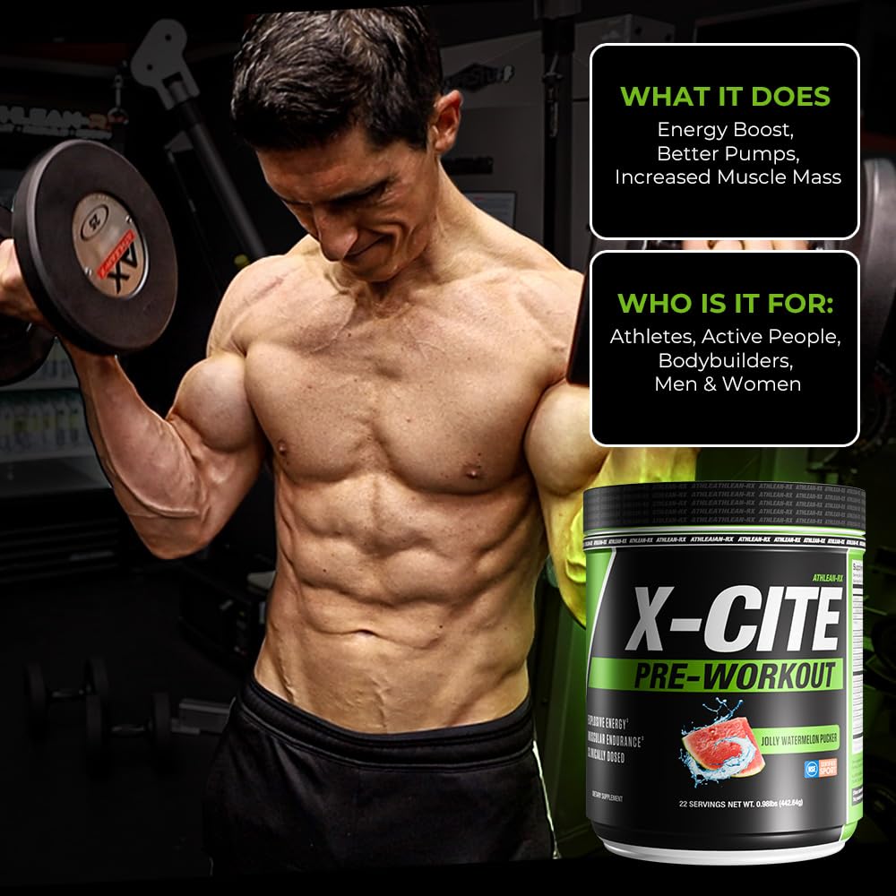 Stirring X-CITE powder for a smooth, flavorful blend before training.