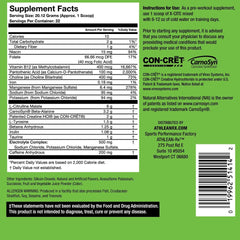 Tub front shows ATHLEAN-RX X-CITE branding and flavor cue.